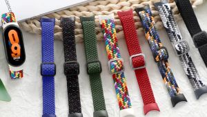 Tali untuk Xiaomi Band 8 Wanita Pria Dikepang Loop Band untuk Xiaomi Smartwatch Band 7 6 5 4  Gelang