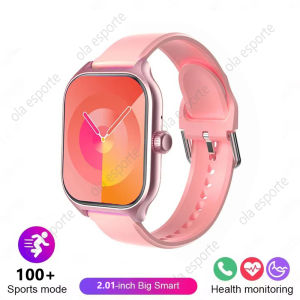 Smart Watch GPS NFC Men Women Health Monitoring Sports Watchs 2.01 Inch AMOLED Screen Bluetooth Call Smartwatch IP68 Waterproof