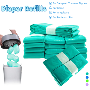 Nappy Bin Refill Bags for Sangenic Tommee Tippee Refill Bags for Genie Diaper Pail Refills for Angelcare for Munchkin Scented