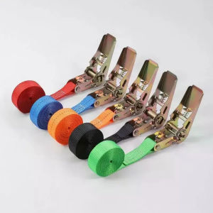 2m/3m/5m Cargo Strap Ratchet Tensioner Freight Car Fixed Tightener Tighten Rope For Luggage Goods Transportation Outdoor Camping