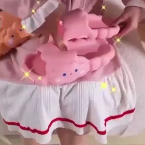 BI Sandal Slop Jelly Korea Wanita Awan Cloud Tebal Empuk Lucu Cantik Elegant Best Seller Import R796