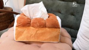 Funtory 🍞 กล่องใส่ทิชชู่ ปลอกทิชชู่ รูปขนมปัง Tissue Case
