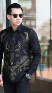 NEW-PROMO-KEMEJA BAJU BATIK PEKALONGAN PRIA MURAH MEWAH MOTIF KEKINIAN LENGAN PANJANG TERBARU