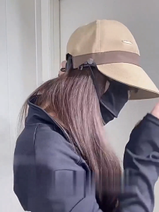 AI-P646 Topi Wanita Korea Fashion Dengan Kait Topi Anti UV Bahan Adem Pelindung Matahari Gaya Moder