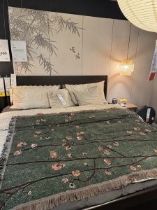 Tranh Trang Trí DIY Họa Tiết Hoa Mận Cổ Điển Phong Cách Trung Hoa Cổ Điển Khăn Trải Ghế Sofa Thảm Cotton Trang Trí Tường Phòng Đọc