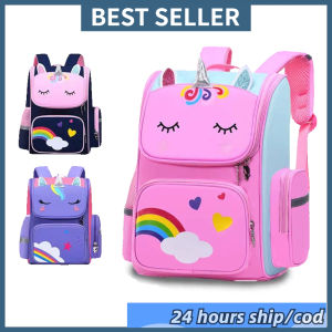 KROCC Girls Unicorn Schoolbags Cartoon Large Capacity Backpack Cute Primary School Bag for Kids Girl