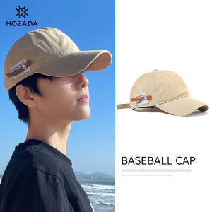 HOZADA หมวกเบสบอลยูนิเซ็กซ์หมวกปีกกว้างย้อนยุคหมวกป้องกันแดดระบายอากาศได้หมวกบังแดดกลางแจ้งปรับได้หมวกช้อปปิ้งเดินทางหมวกกีฬากลางแจ้งสำหรับผู้ชายผู้หญิง