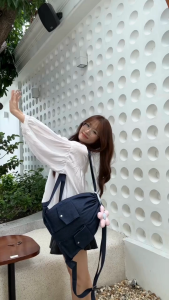 Balo rút Loopie Backpack Denim | Ziczac Design