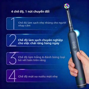 Bàn Chải Đánh Răng Điện Oral-B Ultra Xoay 3D Sạc Lại Được Có Cảm Biến Áp Lực 4 Chế Độ Đánh Răng Hẹn Giờ 2 Phút Dành Cho Người Lớn