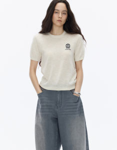 ULD | Vintage Old Money Style Linen Custom Emblem Series T-shirt