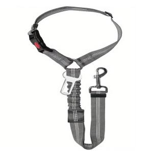 【X】Pet Car Backseat Reflective Seatbelt Adjustable Nylon Dog Leash Safety Harness for Vehicle Travel