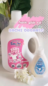Nước Giặt Xả Sachi Organic Cho Bé Sạch Khuẩn Thơm Lâu Giữ Màu Vải An Toàn Cho Trẻ Phù Hợp Cho Cả Bé Sơ Sinh và Mẹ Bỉm
