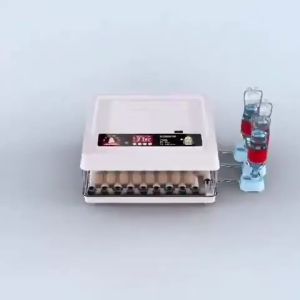 130 Egg Incubator 220V/12V Fully Automatic Incubator Intelligent Digital Hatcher Brooder With Temperature Control and Auto Turning For Hatching Chicken Duck Goose Quail Birds Incubators For Farm