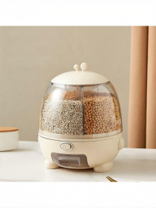MOLORE | Food-Grade Moisture-Proof Insect-Resistant Rotating Grain Storage Box Large Size