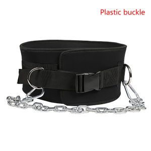 New Weight Lifting Dip Belt With Metal Chain Useful Gym Belt For Gym Training Musculation Exercise Pull Up Chin UpAcc