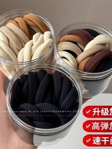 Thickened Elastic Hair Ties for Women High Elasticity Durable Childrens Leather Covers Black Hair Bands Korean Style Accessories