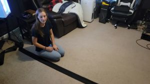 300cm Floor Cable Wire Cover Cable Grip Organizer Self Adhesive Strip Floor Wire Carpet Cover