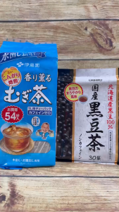 Combo Trà Nhật Không Caffein Uống Hằng Ngày - Trà Đậu Đen Orihiro + Trà Lúa Mạch Mugicha