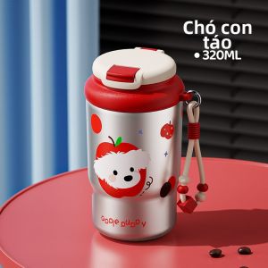 BIZE | Tách Inox Cách Nhiệt Dành Cho Phụ Nữ Có Ống Hút