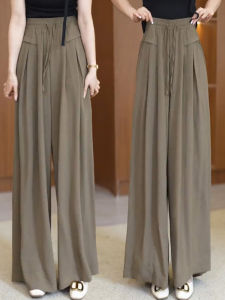 MEITESIJIAONU | Cool Silk Wide Leg Pants