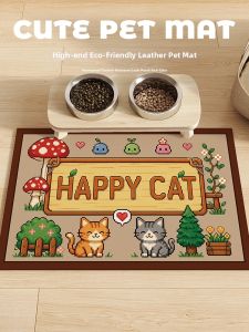 Cute Anti-slip Waterproof No-wash Pet Placemat