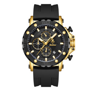 นาฬิกาควอทซ์ยี่ห้อยาลาลูซี 1 เรือนพร้อมฟังก์ชันปฏิทิน หน้าปัดนูน 3 มิติ มาพร้อมกล่องของขวัญสุดหรูและผ้าขัดเครื่องประดับ