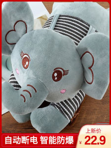 Cute Cartoon Plush Warm Hand Bag Electric Heating Tube Hot Water Bag Soft Cozy Heat Pillow Universal Warmth Companion