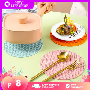 Utility: Colorful Placemats Silicone Anti-slip Kitchen Table Mat Heat Resistant Silicone Mat Drink Cup Coasters Home Pot Pad Dish Mat Pot Hold
