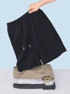 Quần Short Nam Cotton Nguyên Chất Mùa Hè 300g Nặng Quần Dài Thường Ngày Quần Ống Đứng Quần Ống Rộng Quần Ống Thẳng Quần Ống Rộng