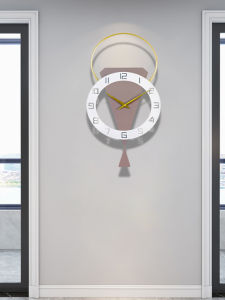 นาฬิกาตั้งโต๊ะแบบโมเดิร์นแบบไม่ทำเสียงสำหรับห้องนั่งเล่นสไตล์ยุโรปแบบเรียบง่ายและสร้างสรรค์ นาฬิกาควอตซ์แบบไม่ทำเสียง