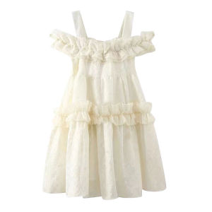 Váy Nữ Kiểu Pháp Ngọt Ngào Váy Chữ a Không Tay Váy Chữ a Cạp Cao Váy Mùa Hè Váy Chữ a Cổ Vuông Váy Chữ a Màu Trơn