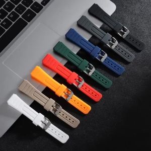 For Casio Watch Band 18mm Silicone Strap for F91W SGW400 F84 W800H F105/108/A158/168 AE1200/1300 Rubber Men Women Sport Bracelet