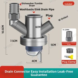 WONREFACT | Odor Preventing Sink Drain Diverting Joint