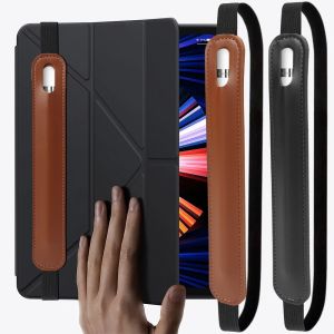 ยืดปกดินสอสำหรับ Apple iPad คุณสมบัติฐานของแท็บเล็ตแบบปกกาศระเป๋ากระเป๋าฝาครอบป้องกันดินสอหนัง PU แบบพกพา 15 วันหมดอายุ