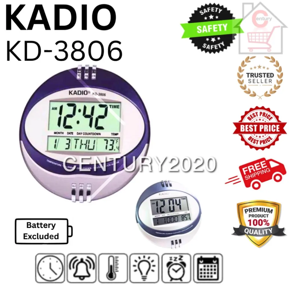 Kd 3810 Como Programar Un Reloj Digital De Pared Reloj Digital Pared  Multifuncional Alarma Fecha Termometro