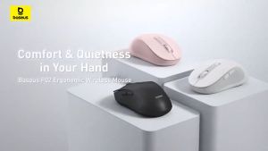 Chuột không dây Baseus F02 ergonomic wireless mouse kết nối Bluetooth/ Wireless