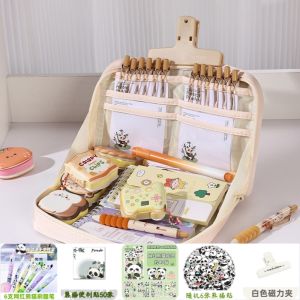 12-Layer Large Capacity Pencil Case Dopamine Pencil Bag Girl New Arrival Pencil Box Ins Good-looking Student Stationery Box