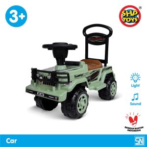 JR 551 SHP Toys - Mainan Anak Maenan Mobil Mobilan JEEP dorong dorongan keren ADA MUSIK