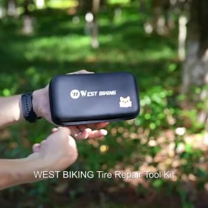 West Biking | WEST BIKING Bicycle Tire Repair Kit Anti-Aging High-Elasticity Tire Patch Set Tire Lever Wood File Glue Bike Repair Tool Kits