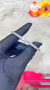 Vòng tay nữ mạ bạc 925 đính đá liti V212 - Bền Màu - Sang Trọng