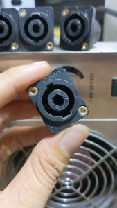 Jack cắm loa speakon cái chân đồng mạ bạc
