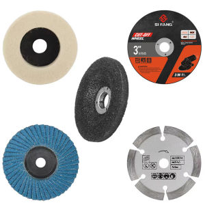 5Pcs/75mm Flat Flap DiscWool Polishing Wheel3" Resin Metal Cutting DiscStone Saw BladeAngle Grinder Grinding Wheel Set
