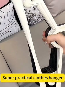 Durable For 99 Years Hanger For Clothes 20/50pcs Non-slip clothes hanger matibay makapal Coat Hanger Hanger Set Black Hanger