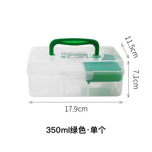 Mini Portable Plastic First Aid Kit Medicine Storage Box Home Use Small Drug Box Compact Medical Supply Storage Container
