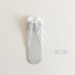 ถุงเท้าเด็กผู้หญิงแบบยาวปานกลางผ้าฝ้ายแท้บางสำหรับฤดูร้อนสไตล์เกาหลี เสื้อผ้าเด็ก ชุดเด็ก เสื้อผ้าเด็ก ถุงเท้าเด็ก