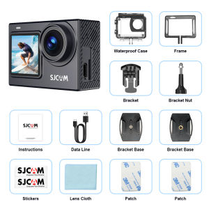 SJCAM SJ6 Pro 4K 60FPS Dual Screen Action Camera Waterproof Touch Screen Sport Cam WiFi Night Vision 6-Axis Gyro Stabilization