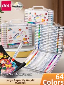 deli | Blending Capable Skin-Friendly Markers for Childrens Art 64 Colors
