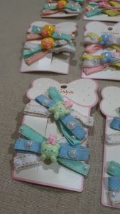 (1 PASANG) LOLI MOLI JEPITAN RAMBUT / JEPIT RAMBUT / JEPIT SALON ANAK KARAKTER KUCING CAT DAN BERUANG BEAR