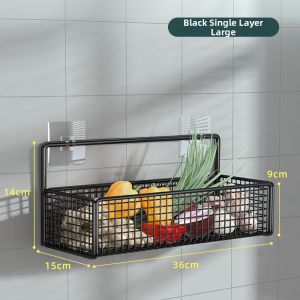 Wall Mounted No Drill Spice Garlic Ginger Holder