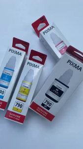 Canon GI 790 CMYK Original Tinta Botol Printer Ink Tank Warna Tajam Hemat Cocok Cetak Dokumen Foto